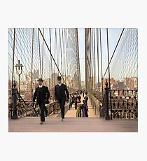 Brooklyn Bridge, New York, 1905 — Colorized Photographic Print