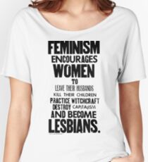 Feminism in Black & White Women's Relaxed Fit T-Shirt