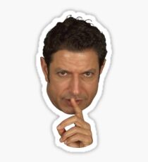 Jeff Goldblum Shush Face Sticker Sticker