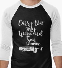 Carry on my Wayward Son - Supernatural Men's Baseball ¾ T-Shirt
