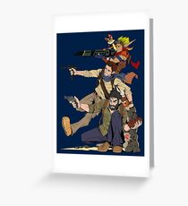 Naughty Dog - Drake, Joel, Jak Greeting Card