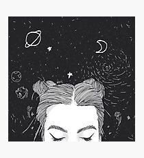 TUMBLR GIRL SPACE Photographic Print