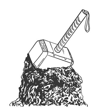 Thors hammer Mjolnir : r/Illustration