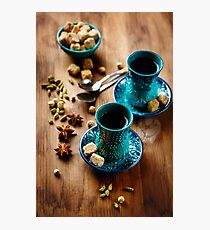 Tea or Hot Wine with Various Spices Photographic Print