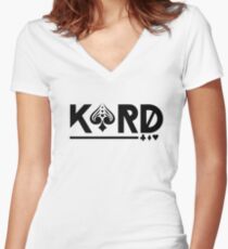 Kard - Korean Pop Group Women's Fitted V-Neck T-Shirt