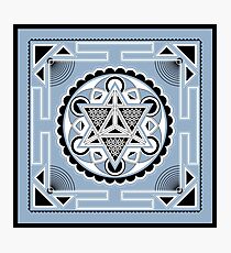 SACRED GEOMETRY - METATRONS CUBE - MERKABA - FLOWER OF LIFE - SPIRITUALITY Photographic Print