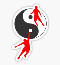 Pegatina Baloncesto Yin y Yang
