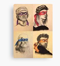 TMNT as Real Masters Canvas Print