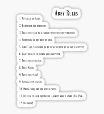 Abby Rules Sticker