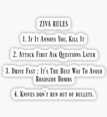 Ziva Rules Sticker