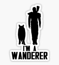 I'm A Wanderer (Black) Sticker
