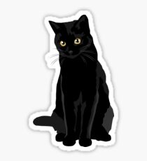 Pegatina Gato negro