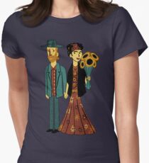 Love is Art Frida Kahlo and Van Gogh Women's Fitted T-Shirt