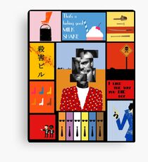Tarantino, portrait of Tarantino Canvas Print