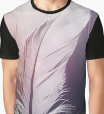 Feather in Pastel Tones Graphic T-Shirt
