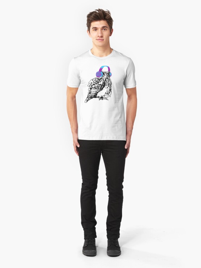 Alternate view of Owl'll Be Warm Soon Enough Slim Fit T-Shirt