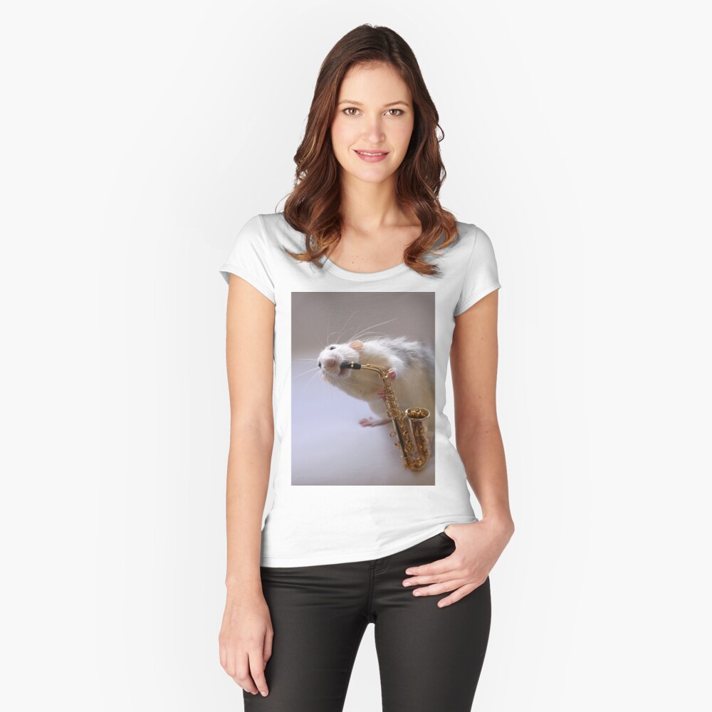 My new Saxophone! Fitted Scoop T-Shirt