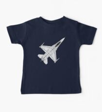 F16 Fighter Aircraft Baby Tee