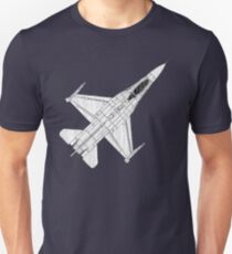 F 16 Fighter Aircraft Unisex T-Shirt