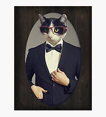 Tuxedo Cat in a Tuxedo Photographic Print