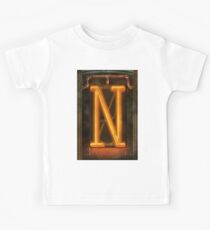 Steampunk - Alphabet - N is for Nixie Tube Kids Tee