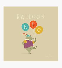 Balloon ABC Photographic Print