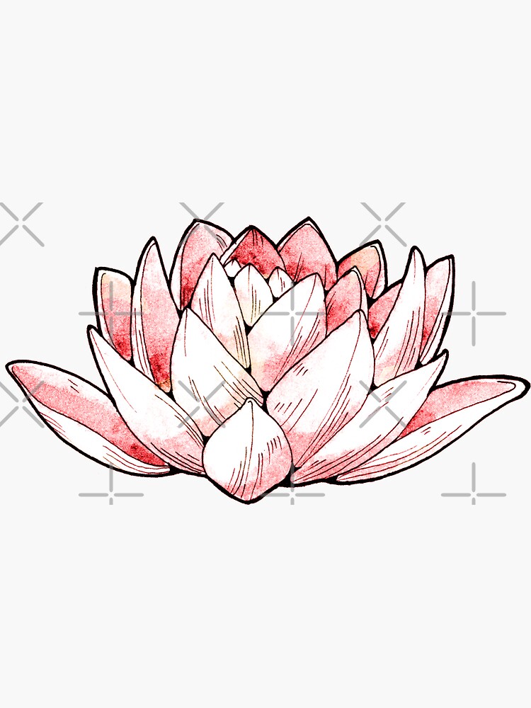 "Lotus Flower" Sticker by CrystalArt Redbubble