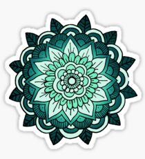 Mandala: Blau / Blau Sticker