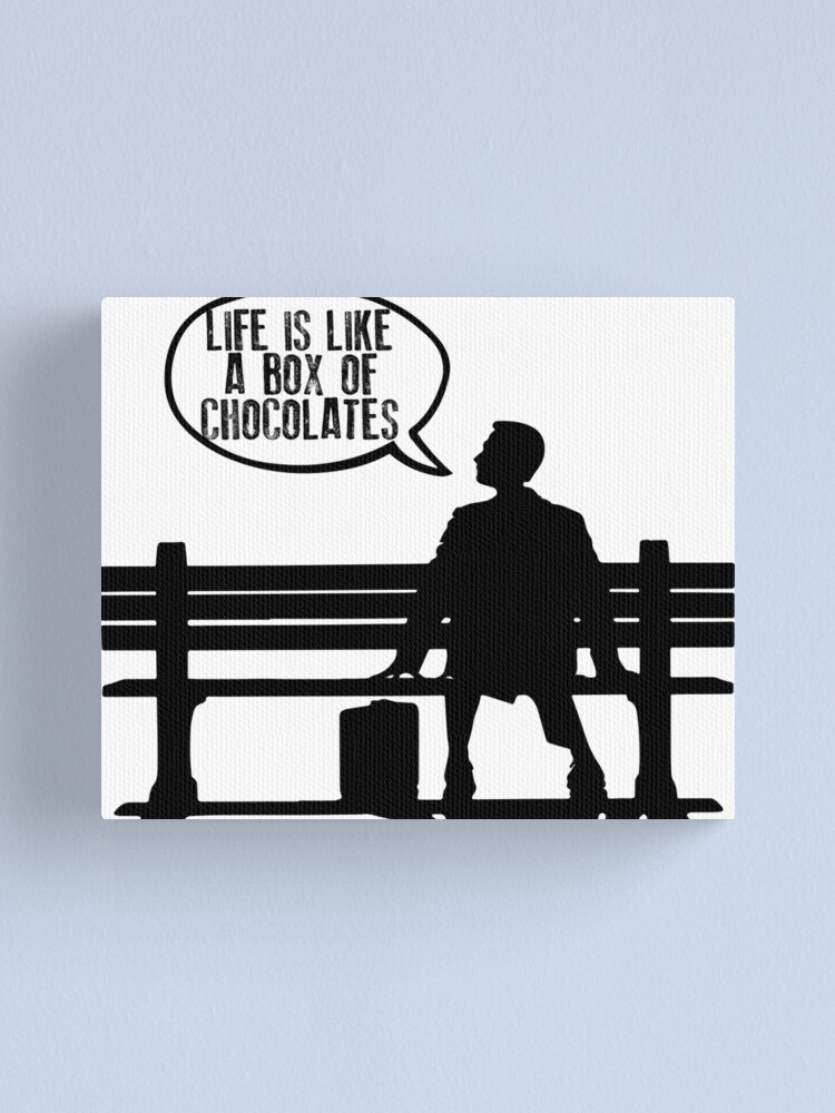 Forrest Gump Life Is Like A Box Of Chocolates Canvas Print By