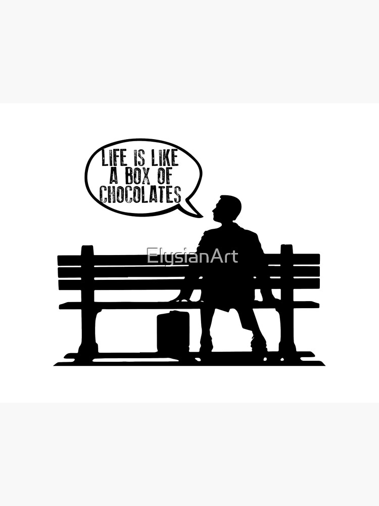 Forrest Gump Life Is Like A Box Of Chocolates Art Board Print