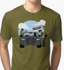 Do I look like a cat, boy? Tri-blend T-Shirt