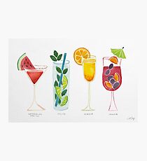 Summer Cocktails Photographic Print