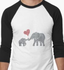 Elephant Hugs Baseballshirt mit 3/4-Arm