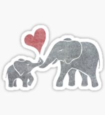 Elephant Hugs Sticker