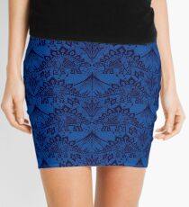 Stegosaurus Lace - Blue Mini Skirt