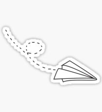 paper airplane Sticker