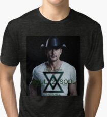 TIM MCGRAW - FAITH HILL SOUL 2 SOUL WORLD TOUR 2017 SOLO COVER Tri-blend T-Shirt