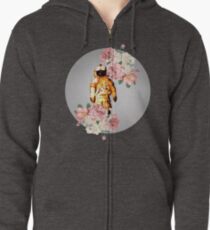 Deja Entendu - Blumen Hoodie mit Reißverschluss