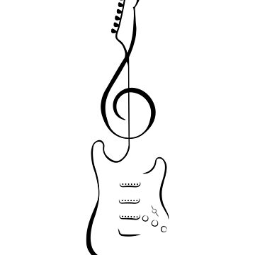 Electric Guitar Coloring Page | Easy Drawing Guides
