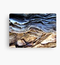 Brown earth...stormy skies.... Canvas Print