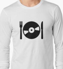 Vinyl DJ menu Long Sleeve T-Shirt