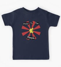 Power To The Meeple Kids Tee