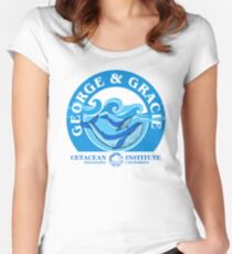 George And Gracie (Cetacean Institute) : Inspired by Star Trek IV : The Voyage Home Women's Fitted Scoop T-Shirt