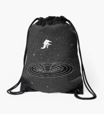 Interstellar - falling in worm hole Drawstring Bag