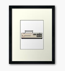 Retro VHS Player Video Cassette 80s Electronics Framed Print