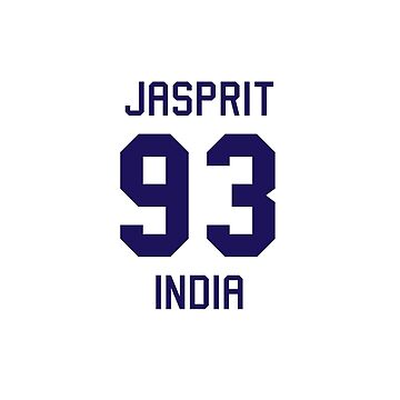 Jasprit bumrah t shirt hot sale number