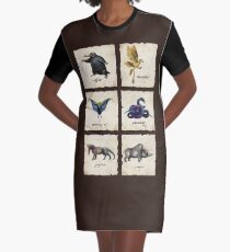 Fantastical Creatures Graphic T-Shirt Dress