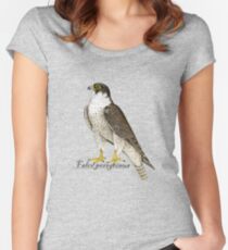 Peregrine Falcon (Falco peregrinus) Fitted Scoop T-Shirt