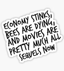 Economy Stinks Sticker