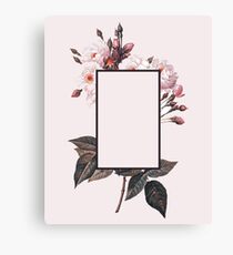 Lienzo Flores rosadas rectangulares
